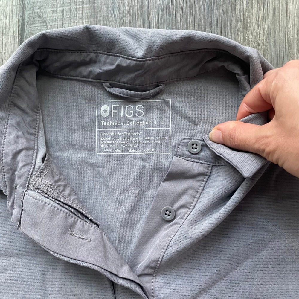 Figs Technical Collection Gray Scrub Set Size M/L - Picture 5 of 11